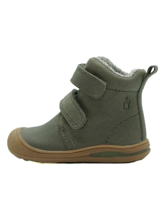 Zdjęcie produktu lamino Skórzane botki w kolorze khaki rozmiar: 25