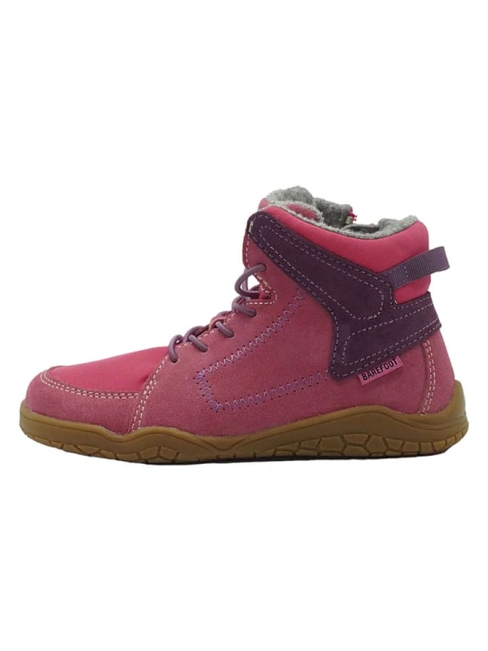 Zdjęcie produktu lamino Skórzane buty barefoot w kolorze różowym rozmiar: 32