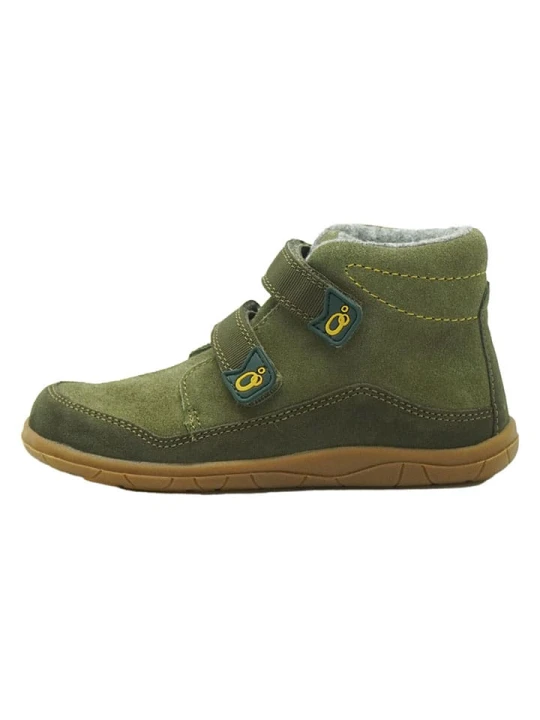 Zdjęcie produktu lamino Skórzane buty barefoot w kolorze zielonym rozmiar: 25