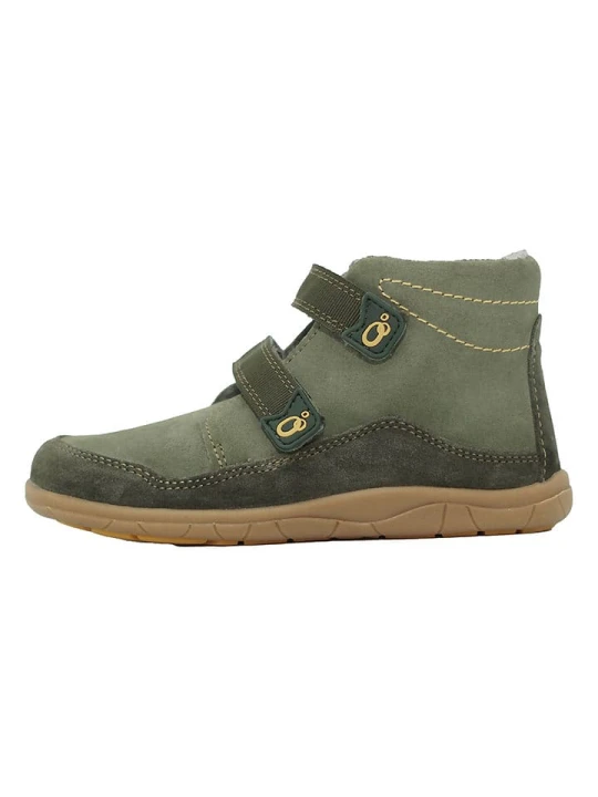 Zdjęcie produktu lamino Skórzane buty w kolorze khaki do chodzenia na boso rozmiar: 28