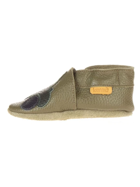 Zdjęcie produktu lamino Skórzane buty w kolorze khaki do raczkowania rozmiar: 26/27