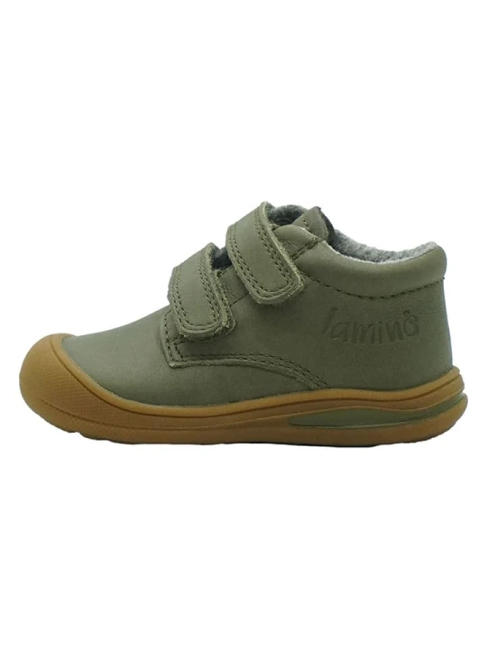 Zdjęcie produktu lamino Skórzane buty w kolorze zielonym do nauki chodzenia rozmiar: 27