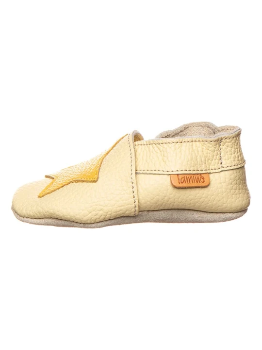 Zdjęcie produktu lamino Skórzane buty w kolorze żółtym do raczkowania rozmiar: 22 / 23