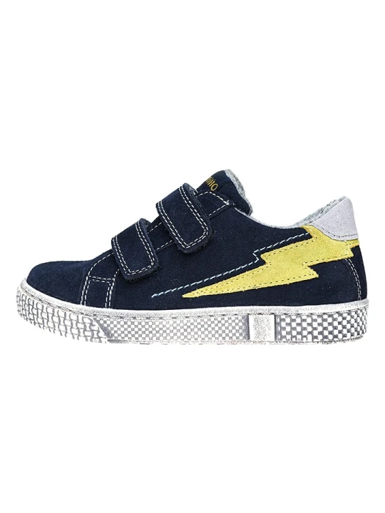 Zdjęcie produktu lamino Skórzane sneakersy w kolorze granatowym rozmiar: 35