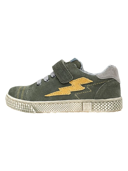 Zdjęcie produktu lamino Skórzane sneakersy w kolorze khaki rozmiar: 35