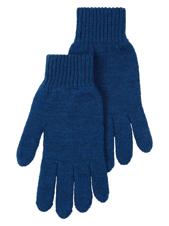 Zdjęcie produktu Lanerossi Wełniane rękawiczki "Asia" w kolorze niebieskim - 22 x 7 cm rozmiar: onesize