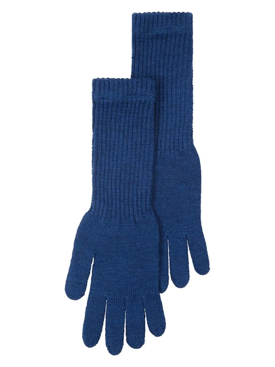 Zdjęcie produktu Lanerossi Wełniane rękawiczki "Asia" w kolorze niebieskim - 31 x 7 cm rozmiar: onesize