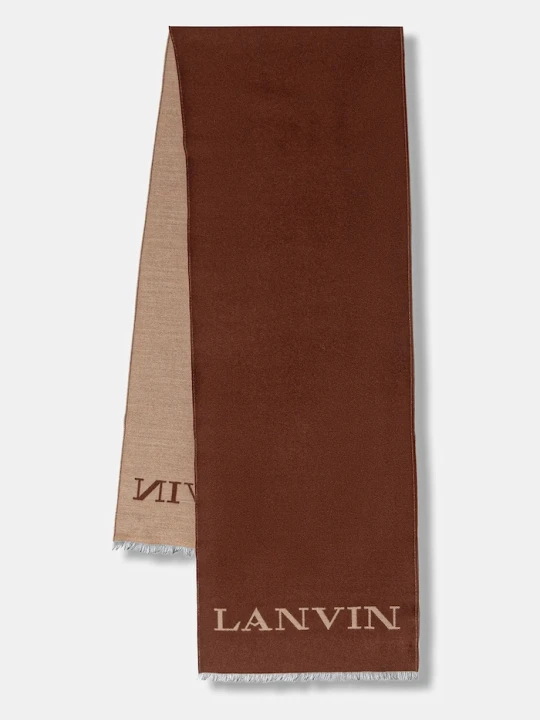 Zdjęcie produktu Lanvin szalik wełniany brązowy