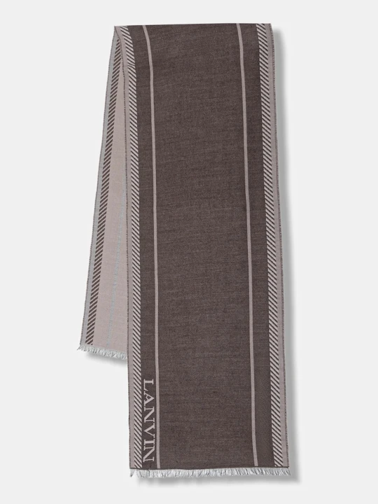 Zdjęcie produktu Lanvin szalik z dodatkiem wełny beżowy