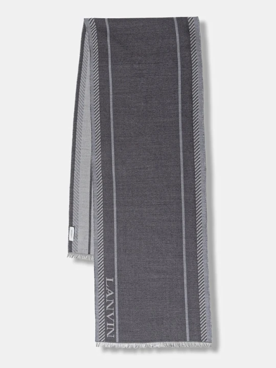 Zdjęcie produktu Lanvin szalik z dodatkiem wełny szary