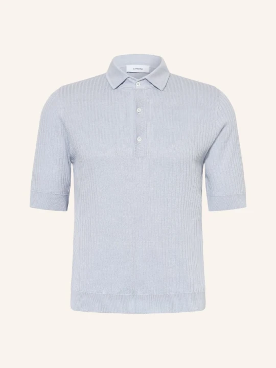 Zdjęcie produktu Lardini Dzianinowa Koszulka Polo Z Lnu blau JASNONIEBIESKI
