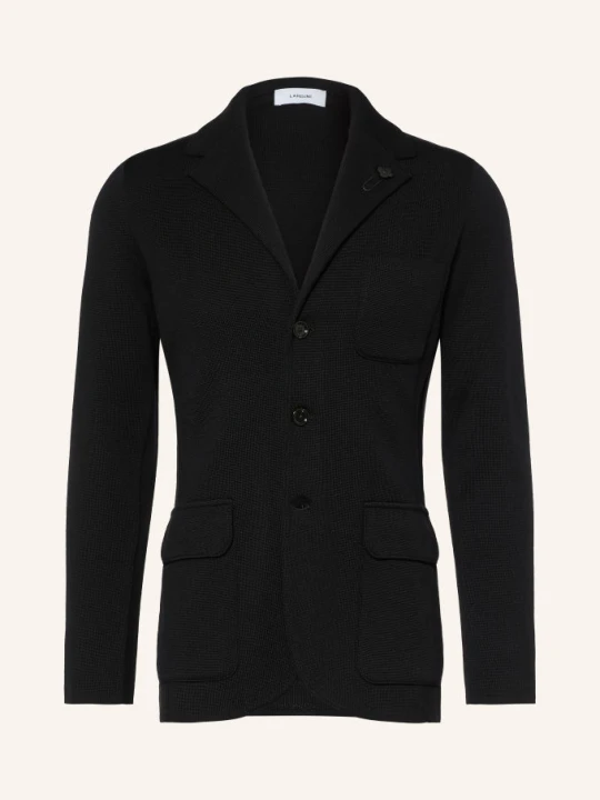 Zdjęcie produktu Lardini Dzianinowa Marynarka O Kroju Slim Fit schwarz CZARNY