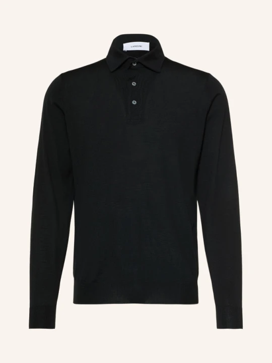 Zdjęcie produktu Lardini Koszulka Polo Z Dzianiny schwarz CZARNY
