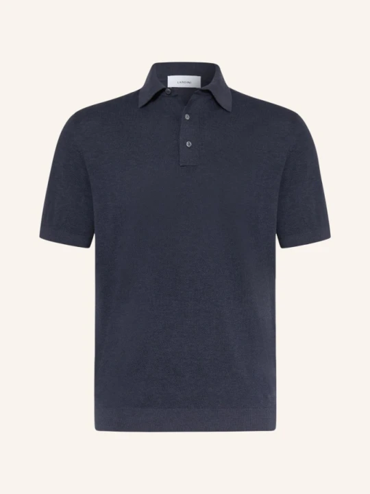 Zdjęcie produktu Lardini Koszulka Polo Z Pikowanym Wzorem blau GRANATOWY