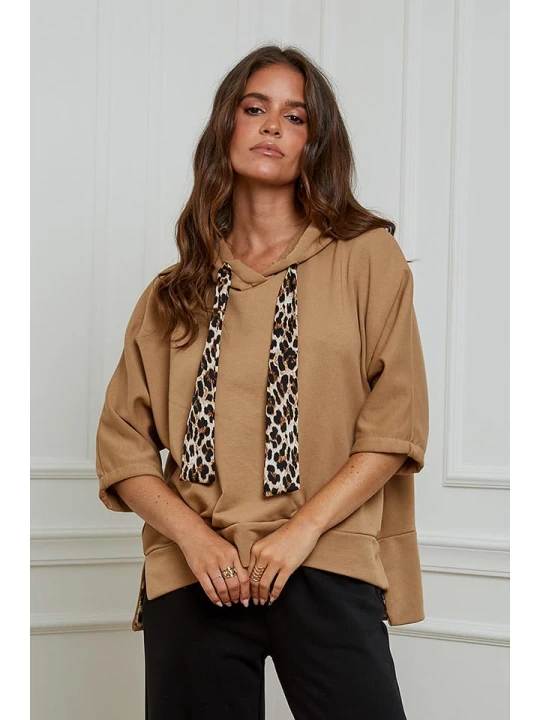 Zdjęcie produktu L'armoire de Suzette Bluza w kolorze jasnobrązowym rozmiar: 38/40