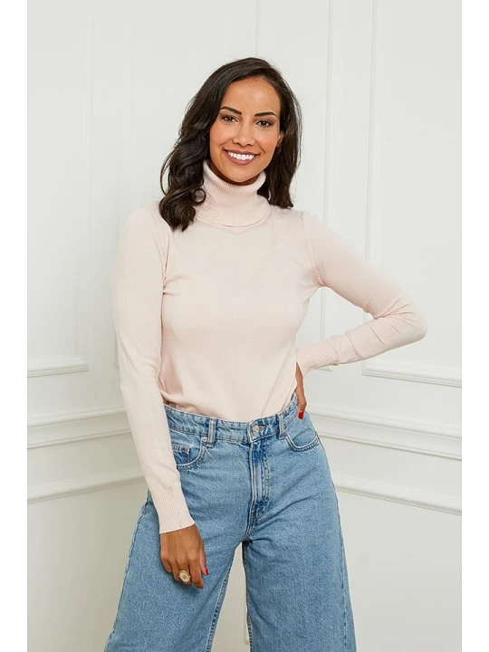 Zdjęcie produktu Soft Cashmere Golf w kolorze jasnoróżowym rozmiar: 38 / 40