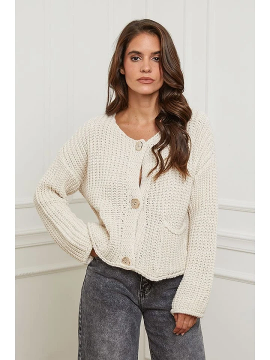 Zdjęcie produktu L'armoire de Suzette Kardigan w kolorze beżowym rozmiar: 34 / 36