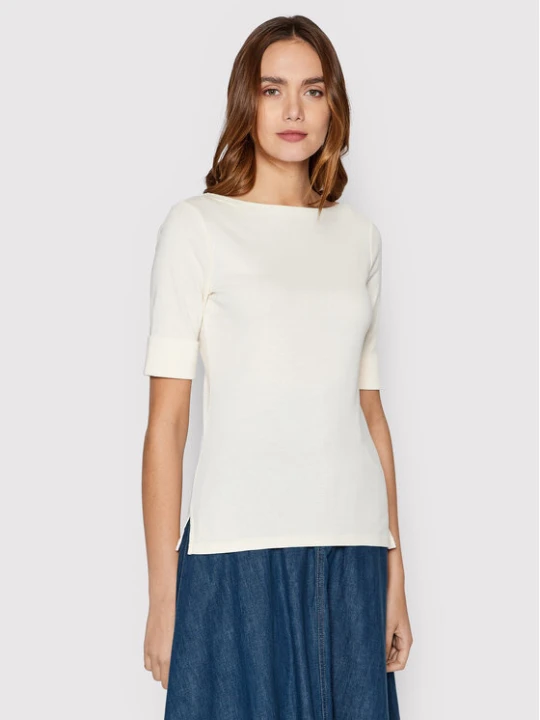 Zdjęcie produktu LAUREN RALPH LAUREN Bluzka 200654963036 Écru Regular Fit Kremowy