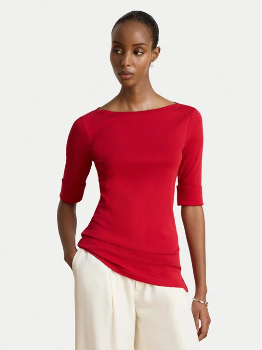 Zdjęcie produktu LAUREN RALPH LAUREN Bluzka 200654963197 Czerwony Slim Fit