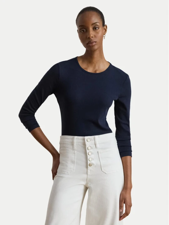 Zdjęcie produktu LAUREN RALPH LAUREN Bluzka 200680399020 Granatowy Slim Fit
