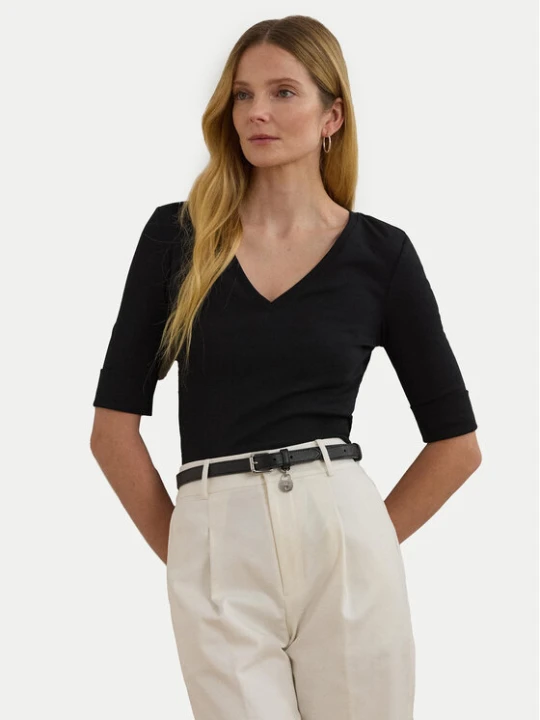 Zdjęcie produktu LAUREN RALPH LAUREN Bluzka 200815843003 Czarny Slim Fit