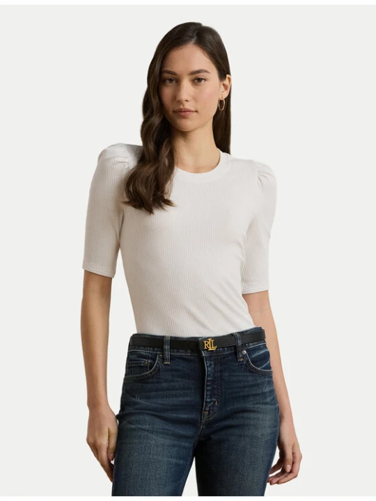 Zdjęcie produktu LAUREN RALPH LAUREN Bluzka 200902618006 Biały Slim Fit