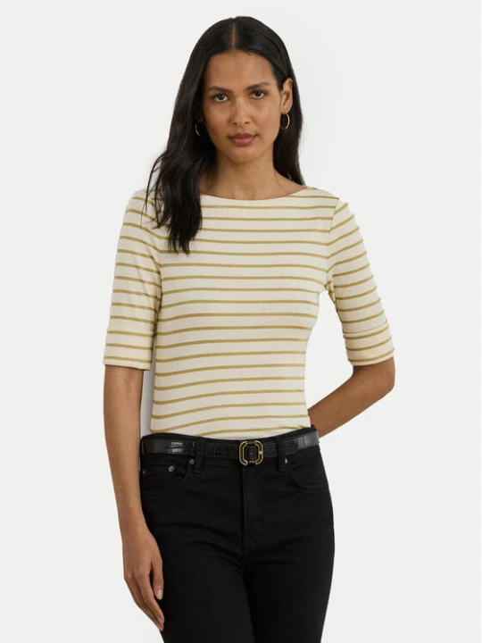 Zdjęcie produktu LAUREN RALPH LAUREN Bluzka 200980044001 Beżowy Slim Fit
