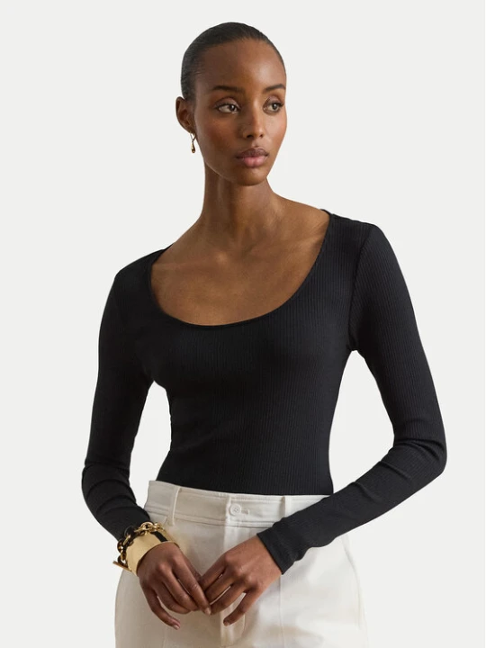 Zdjęcie produktu LAUREN RALPH LAUREN Bluzka 200980145005 Czarny Slim Fit
