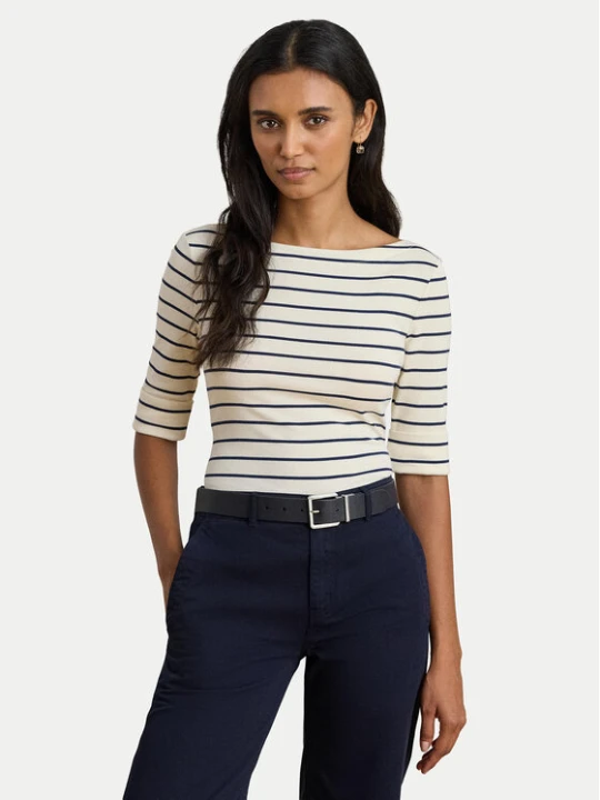 Zdjęcie produktu LAUREN RALPH LAUREN Bluzka 200P03723002 Beżowy Slim Fit