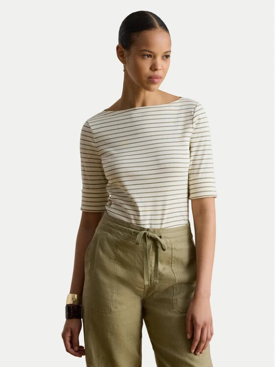 Zdjęcie produktu LAUREN RALPH LAUREN Bluzka Judy 200P13919002 Beżowy Regular Fit