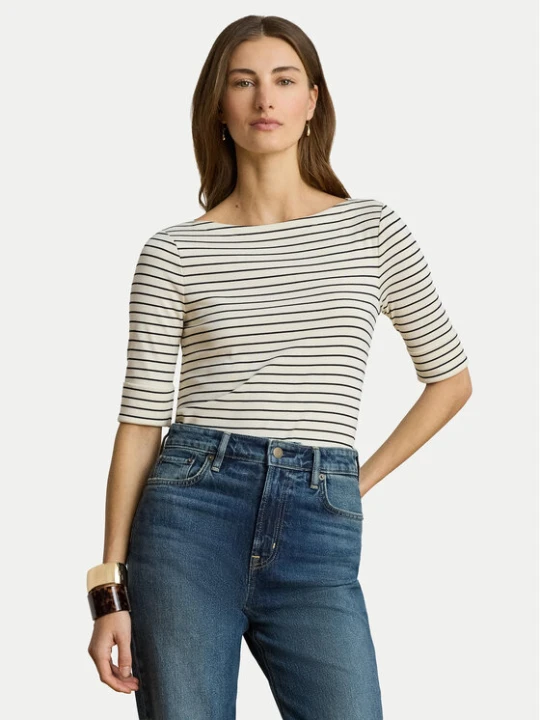 Zdjęcie produktu LAUREN RALPH LAUREN Bluzka Judy 200P13919004 Kremowy Regular Fit