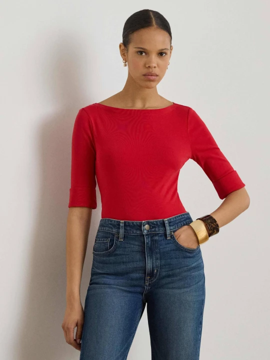 Zdjęcie produktu LAUREN RALPH LAUREN Bluzka Judy | Slim Fit czerwony