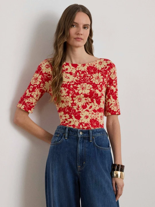 Zdjęcie produktu LAUREN RALPH LAUREN Bluzka | Slim Fit czerwony