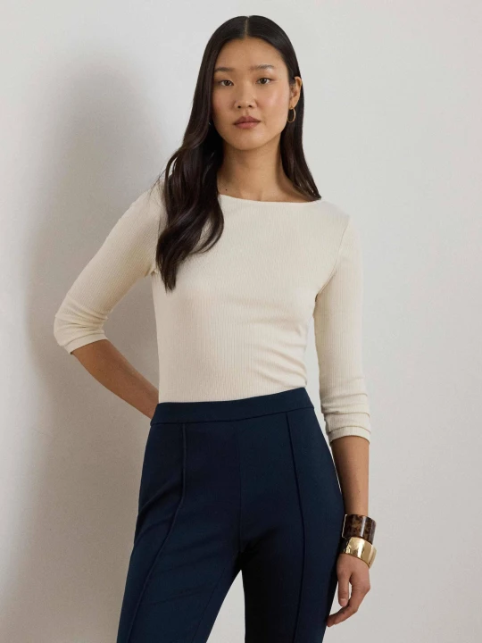 Zdjęcie produktu LAUREN RALPH LAUREN Bluzka | Slim Fit kremowy