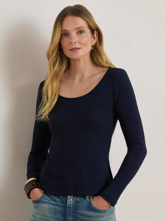 Zdjęcie produktu LAUREN RALPH LAUREN Bluzka | Slim Fit granatowy