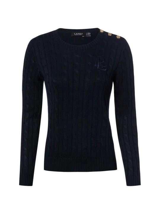 Zdjęcie produktu Lauren Ralph Lauren bluzka z dzianiny Kobiety Bawełna niebieski