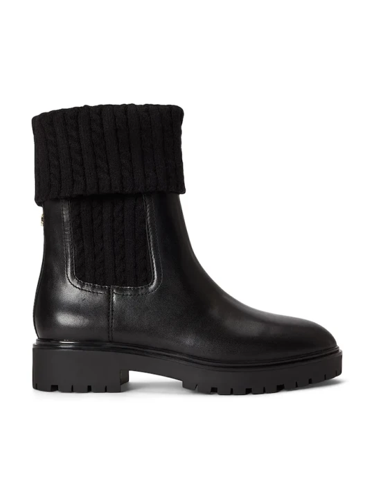 Zdjęcie produktu Lauren Ralph Lauren botki damskie skórzane Allyson Cbl czarny