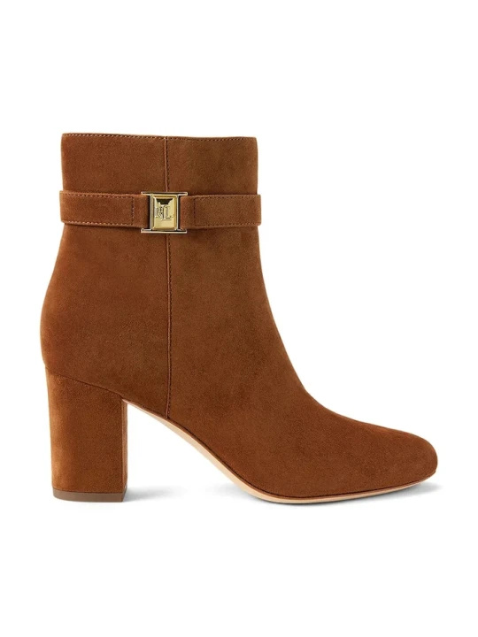 Zdjęcie produktu Lauren Ralph Lauren botki zamszowe Kellie Bt Hl brązowy