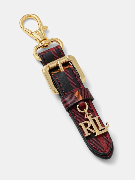 Zdjęcie produktu Lauren Ralph Lauren brelok skórzany bordowy