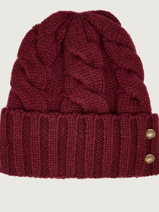 Zdjęcie produktu LAUREN RALPH LAUREN Czapka + rękawiczki | z dodatkiem wełny bordowy