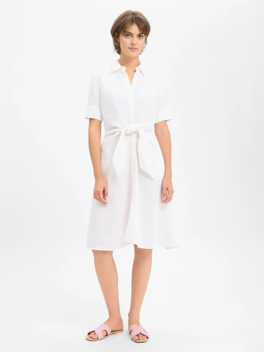 Zdjęcie produktu Lauren Ralph Lauren sukienka lniana Kobiety len biały
