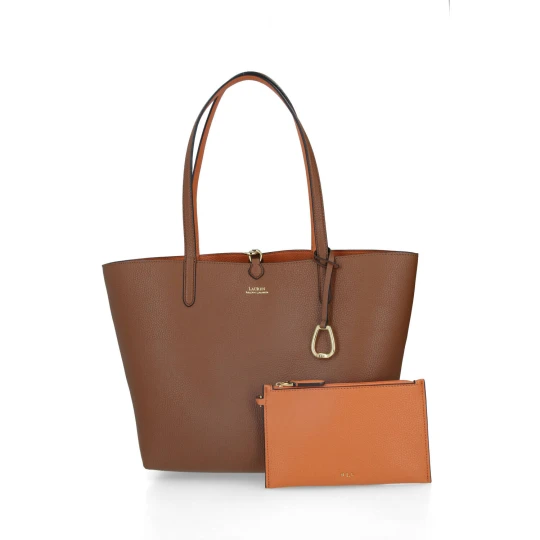 Zdjęcie produktu LAUREN RALPH LAUREN Dwustronna shopperka + saszetka brązowy