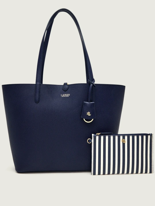 Zdjęcie produktu LAUREN RALPH LAUREN Dwustronna shopperka + saszetka granatowy