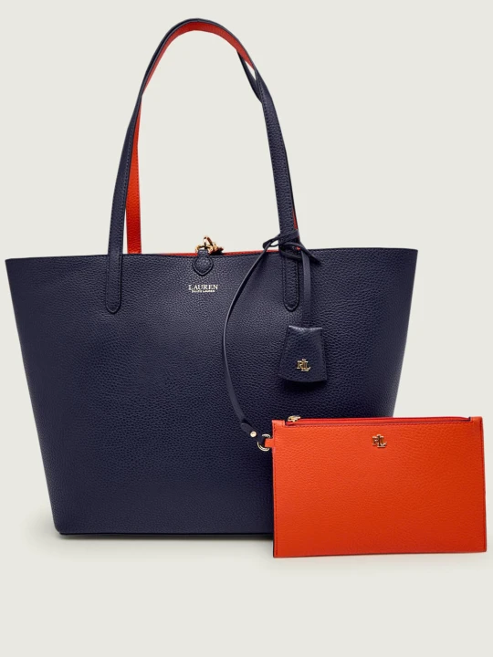 Zdjęcie produktu LAUREN RALPH LAUREN Dwustronna shopperka + saszetka granatowy