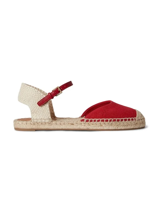 Zdjęcie produktu Lauren Ralph Lauren espadryle damskie Robby Flat czerwony