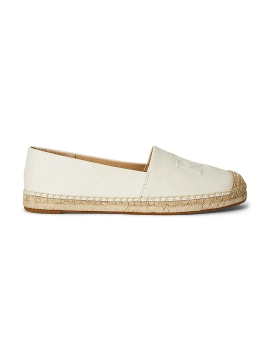 Zdjęcie produktu Lauren Ralph Lauren espadryle skórzane Cameryn Lg 2 beżowy