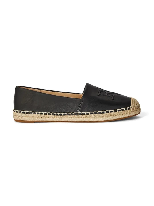 Zdjęcie produktu Lauren Ralph Lauren espadryle skórzane Cameryn Lg 2 czarny
