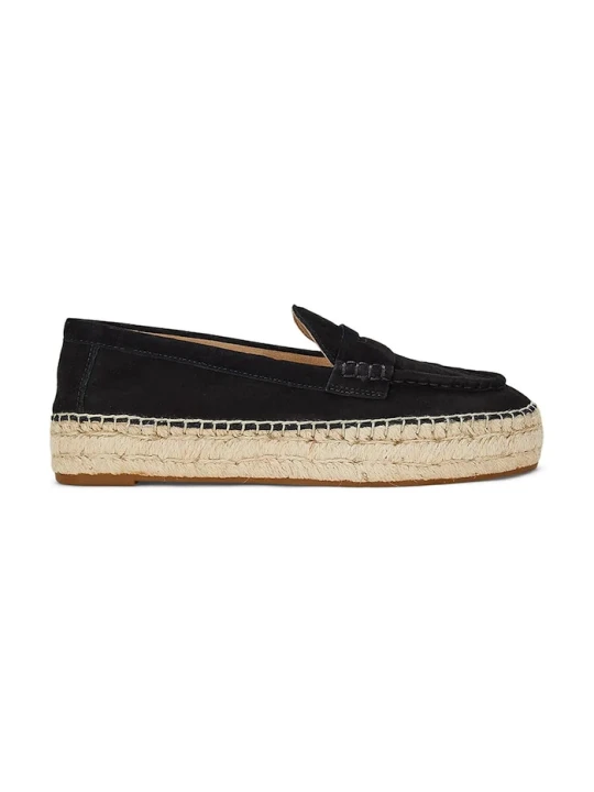 Zdjęcie produktu Lauren Ralph Lauren espadryle zamszowe Luize Loafer czarny