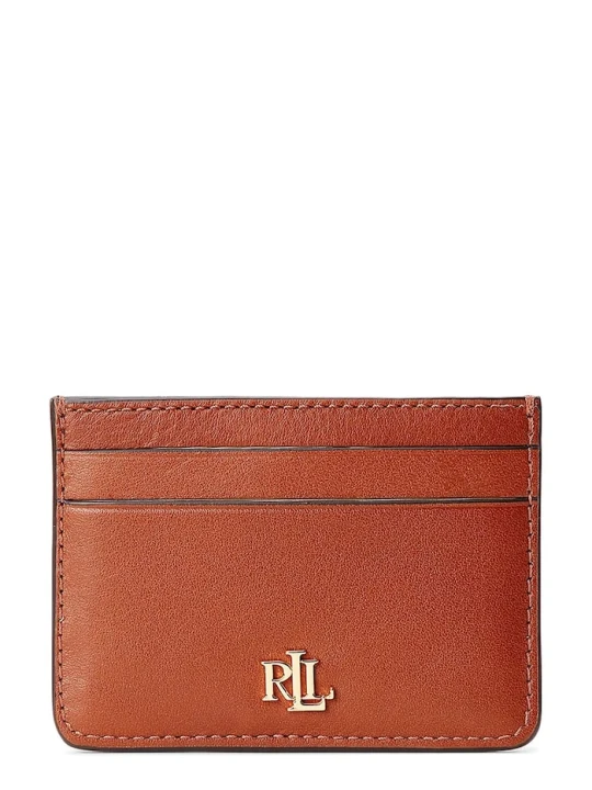 Zdjęcie produktu Lauren Ralph Lauren etui na karty skórzane 432876732002 brązowy