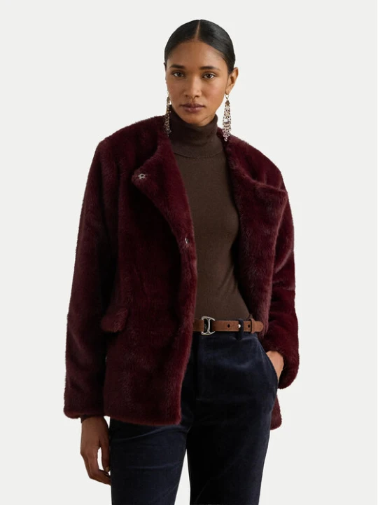 Zdjęcie produktu LAUREN RALPH LAUREN Futro 297P04117001 Bordowy Regular Fit